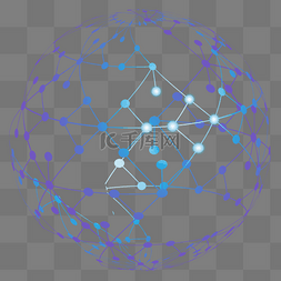 球体科技图片_点线科技地球