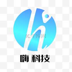 字母logo图片_蓝色渐变字母LOGO