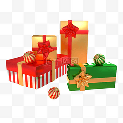 圣诞节日礼盒图片_3d圣诞节日礼盒