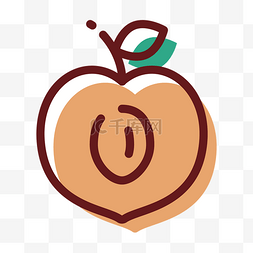 水果桃子图标