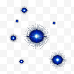 效果图片_蓝色发光效果