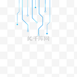 蓝色几何大气渐变图片_不规则图形科技感点线蓝色