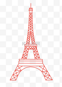 巴黎圣母院矢量图片_巴黎铁塔地标建筑