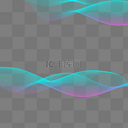 线条底纹图片_蓝紫色波浪渐变曲线线条科技