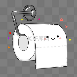 厕所厕所图片_卡通卷纸卫生纸