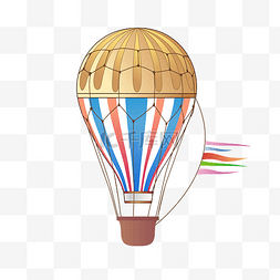 卡通热气球粉色图片_漂亮的热气球