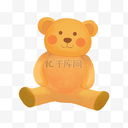 棕色小熊玩具图片_黄色玩具小熊