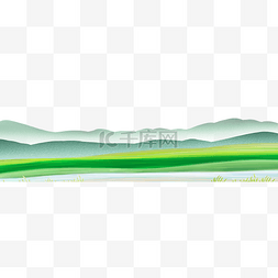 远山青山田野春天