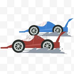 行驶的汽车图片_比赛快速行驶的赛车插画