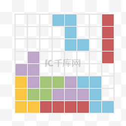 俄罗斯方块素材图片_游戏俄罗斯方块