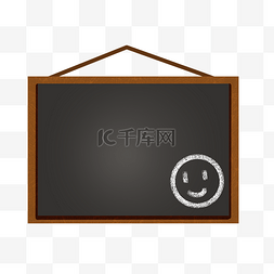 教室图片_开学季教室黑板边框纹理免抠png
