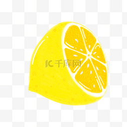 酸味柠檬图片_半个柠檬