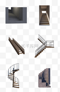 仿真建模质感楼梯