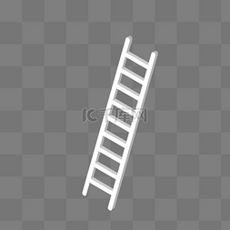 建筑楼梯插画图片_灰色的楼梯免抠图
