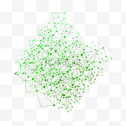 不规则图形方块图片_绿色扁平渐变渐变方块菱形正方体