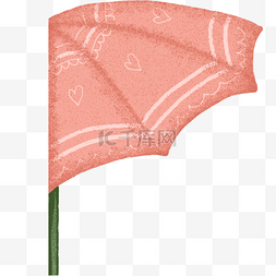 粉色的卡通雨伞装饰