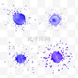 水彩墨迹墨点