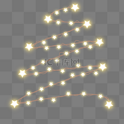 温暖闪耀图片_christmas light 美丽星星树