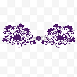 欧式花纹紫色图片_紫色欧式花纹