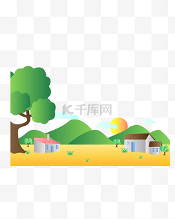 乡下溪流图片_乡下的村庄