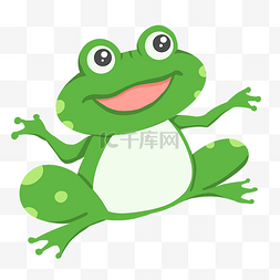 唱歌的小青蛙图片_开心青蛙动物