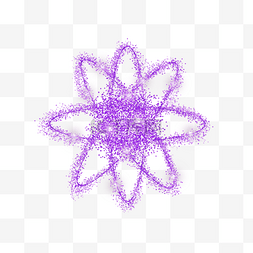 环绕光效图片_紫色对称的电子环绕颗粒感glitter