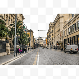 城市街道图片_罗马古街道