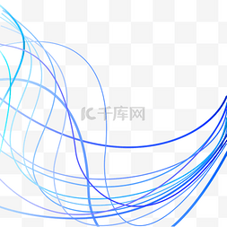 时尚型男图片_矢量蓝色动感线素材