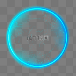 声音光圈图片_蓝色科技感光圈
