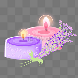 紫色蜡烛香薰