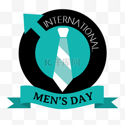 s标志图片_矢量绿色international men s day