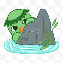 日本河边的青蛙