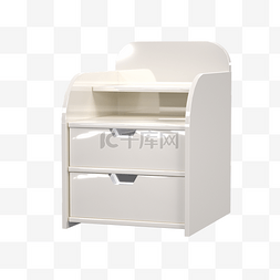 家具图片_3D纯色卧室床头柜