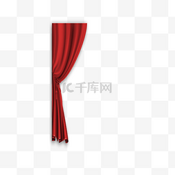 窗帘红色图片_红色窗帘