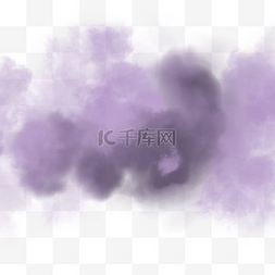 颗粒风格紫色团雾