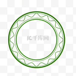 科技边框纹理蓝色图片_圆形中国风边框纹理