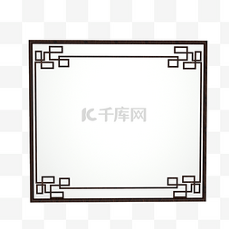 中国风边框镜子