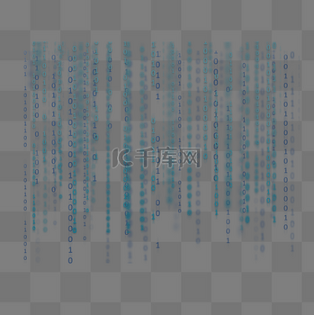 蓝色荧光数字IT代码人工智能未来科技底纹数据流