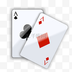 扑克psd图片_纸质纸牌扑克