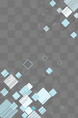 四边形图片_时尚蓝色几何底纹