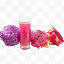 火龙果紫甘蓝果汁