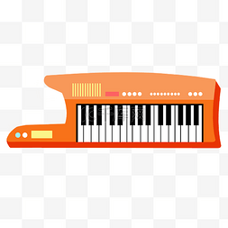 橙色钢琴图片_橙色的钢琴