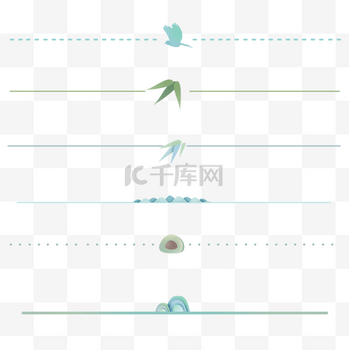 清明清明节新媒体分割线
