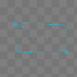 科技风二维码边框