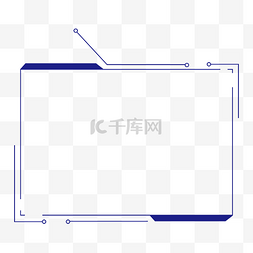 线框图片_矢量蓝色科技线框