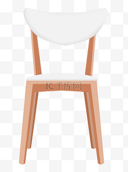 白色椅子装饰插画