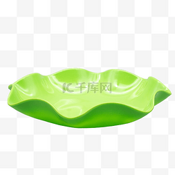 绿色塑料盘子