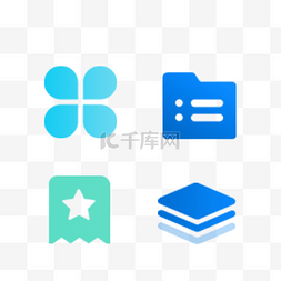 app图标绿色图片_卡通蓝色的APP图标