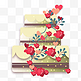 浪漫婚礼花朵蛋糕