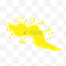黄色液体芒果汁 